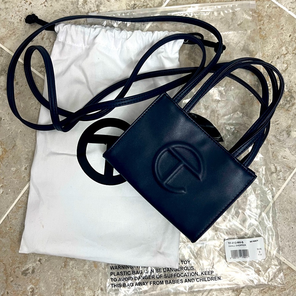 Telfar Small Navy Shopping Bag